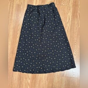 Abercrombie & Fitch Black Skirt with Gold Accents